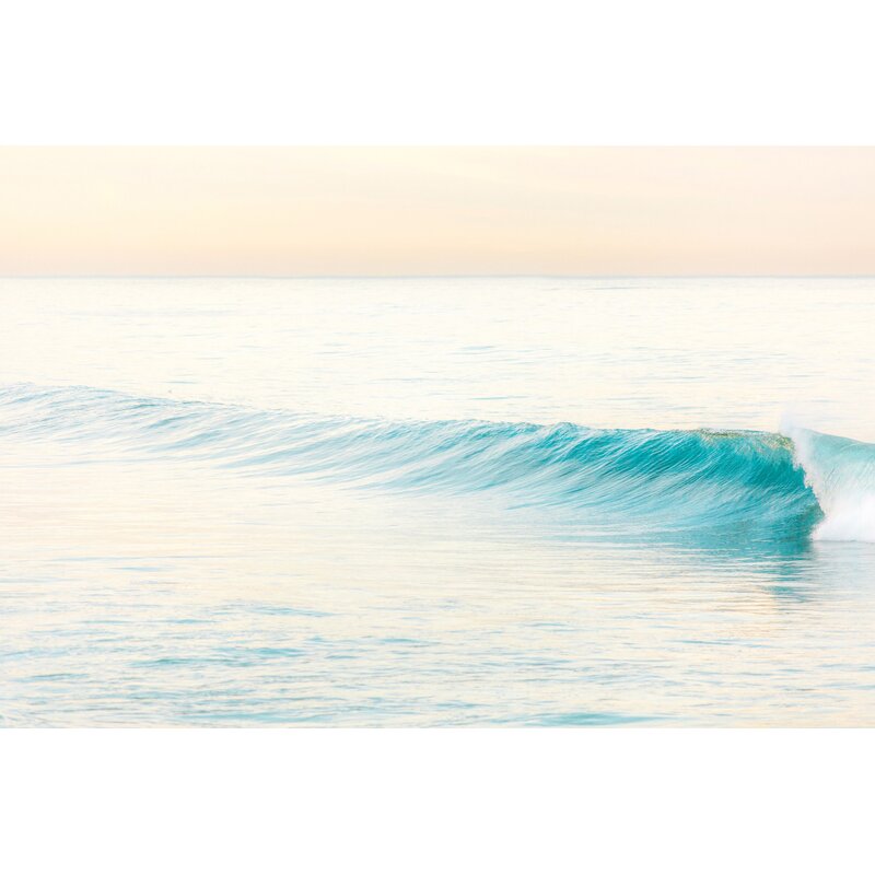 Tranquil Waves: Serene Coastal Oil Painting for Ocean Lovers