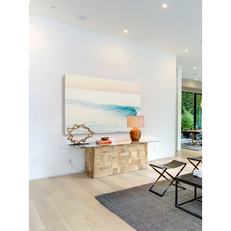 Tranquil Waves: Serene Coastal Oil Painting for Ocean Lovers