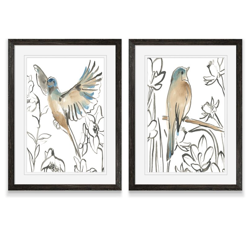 Enchanting Songbird Meadow Oil Painting Set