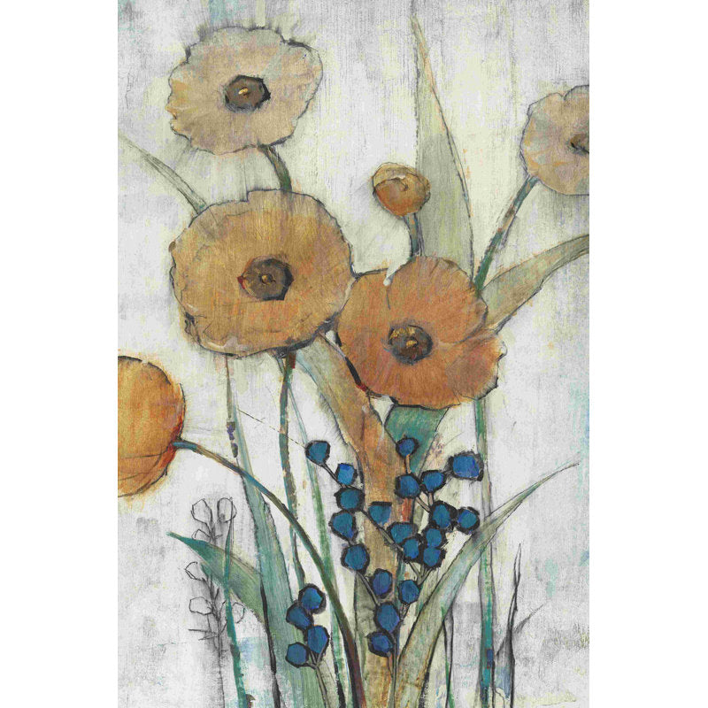 Spring Joy II - Tranquil Floral Oil Painting for Bright Home Decor