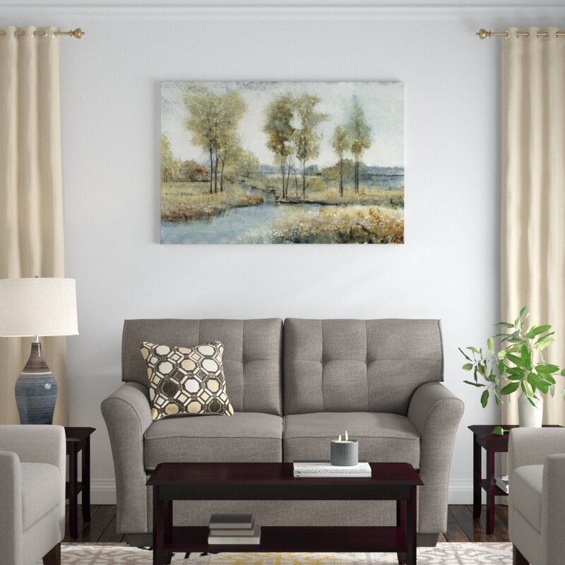Tranquil Stream Landscape Oil Painting