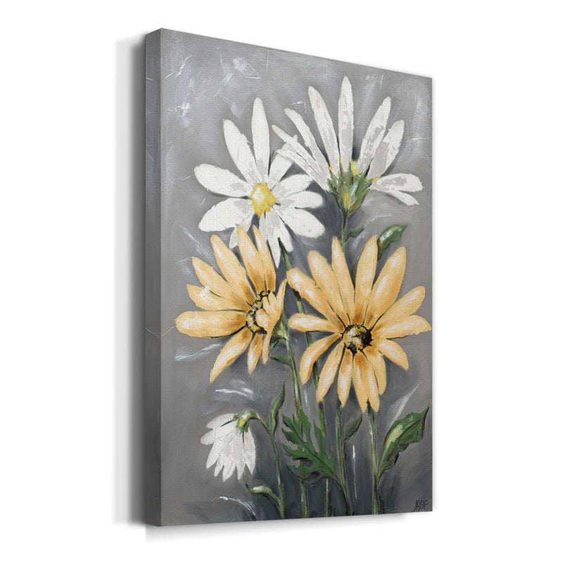 Bright Summer Daisies - Vibrant Floral Oil Painting for Home Decor