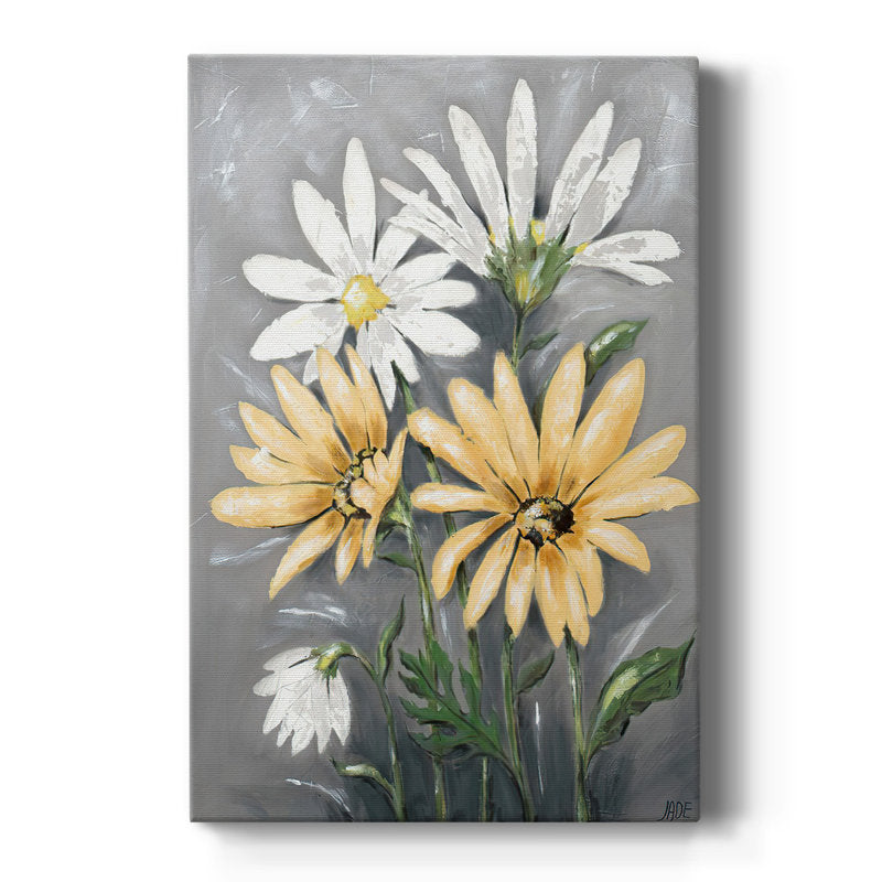 Bright Summer Daisies - Vibrant Floral Oil Painting for Home Decor