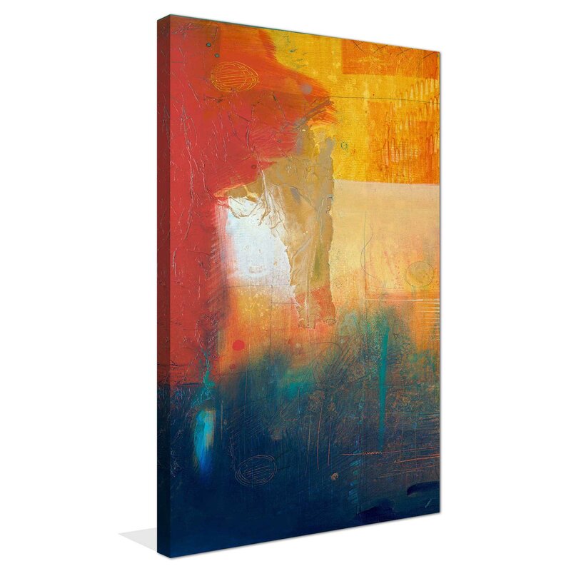 Vibrant Abstract Summer Landscape Oil Painting