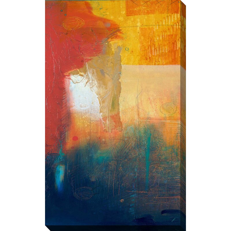 Vibrant Abstract Summer Landscape Oil Painting