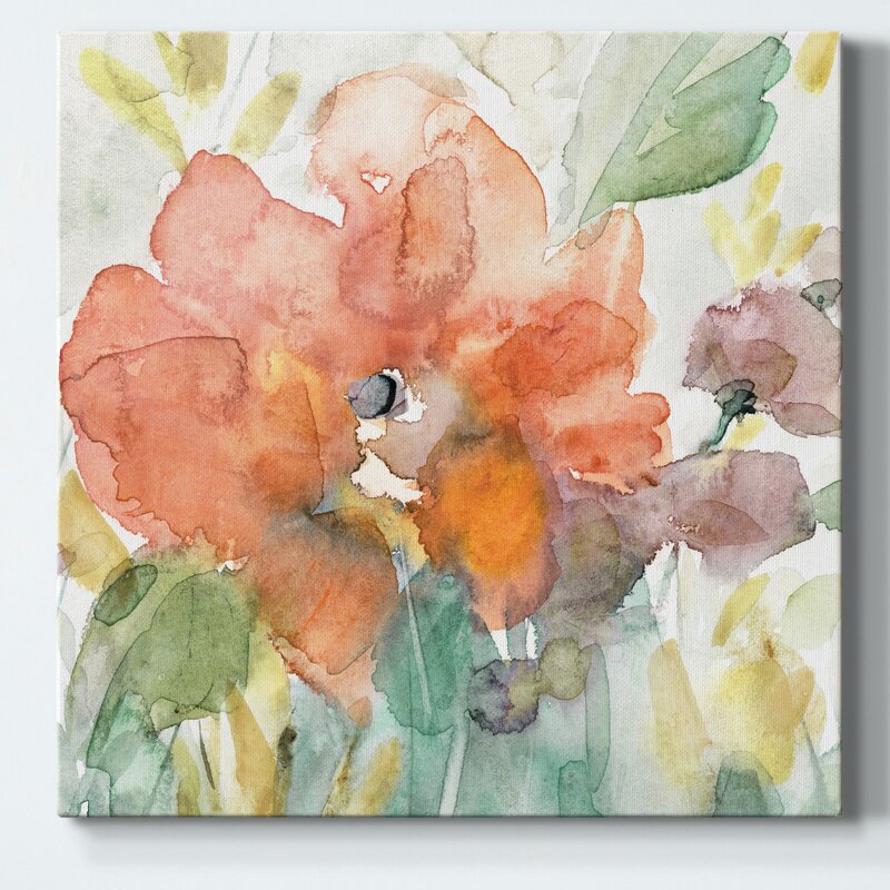 Vibrant Floral Elegance: Radiant Oil Painting of Bright Blossoms
