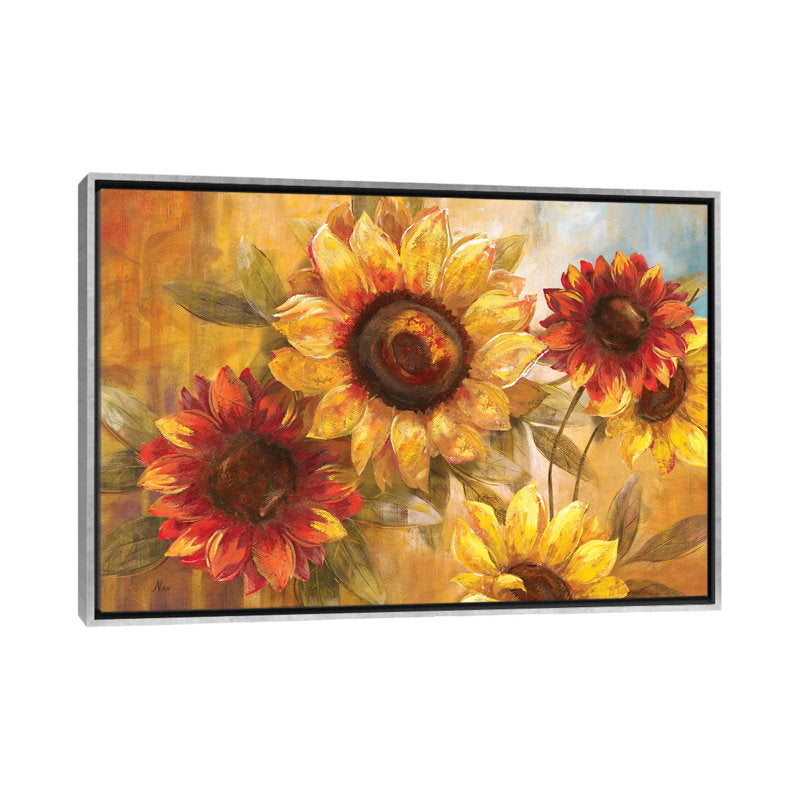 Vibrant Sunflower Oil Painting for Cheerful Home Decor
