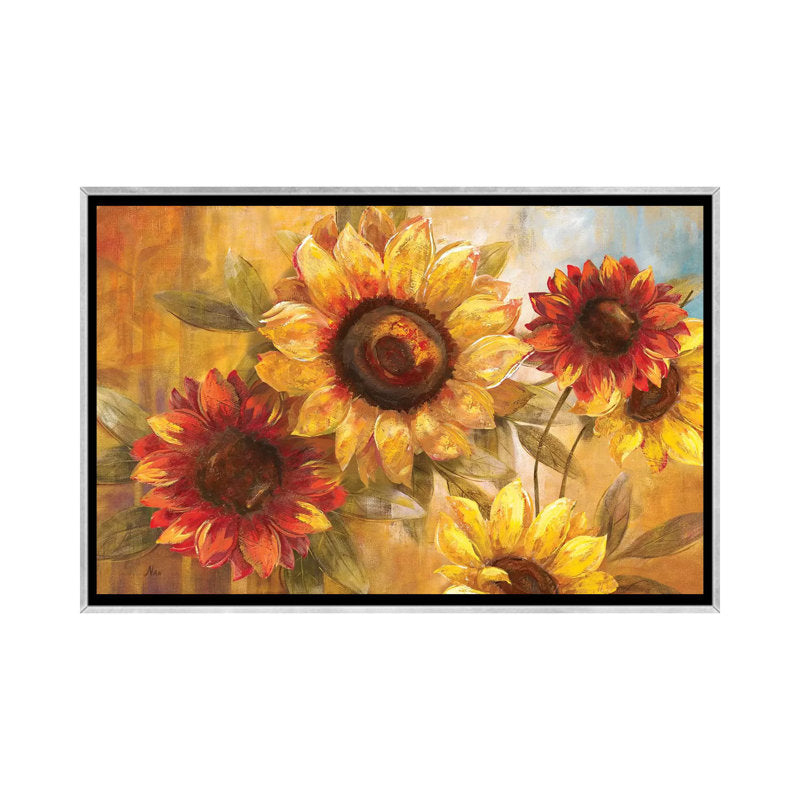 Vibrant Sunflower Oil Painting for Cheerful Home Decor