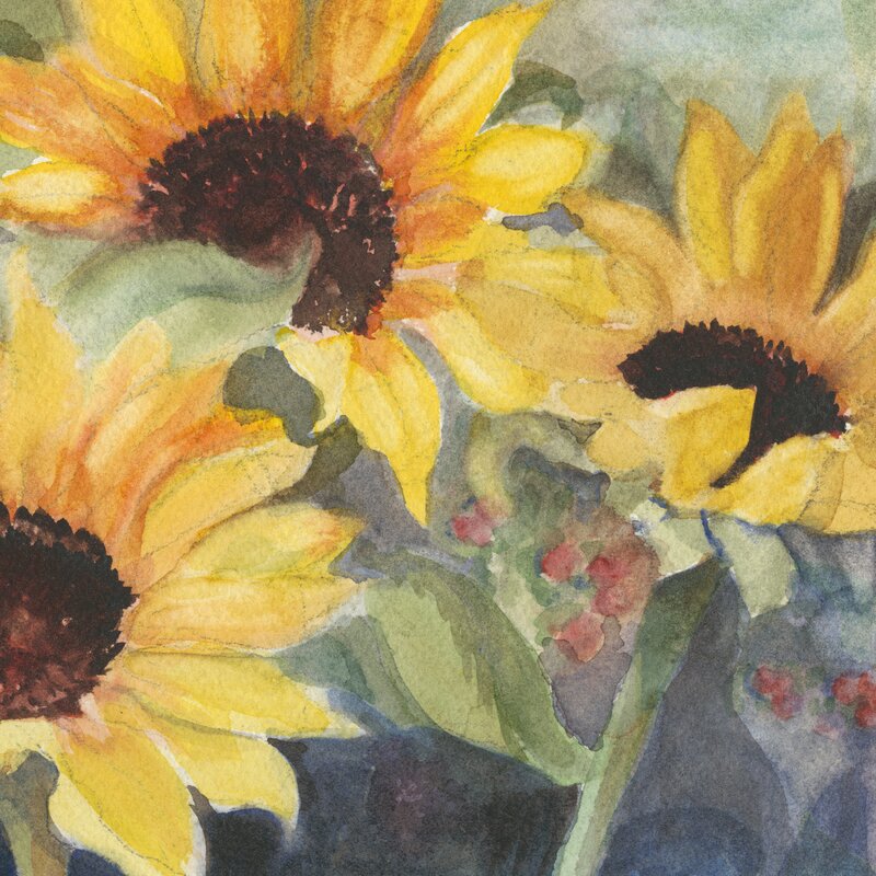 Vibrant Sunflowers Oil Painting Print