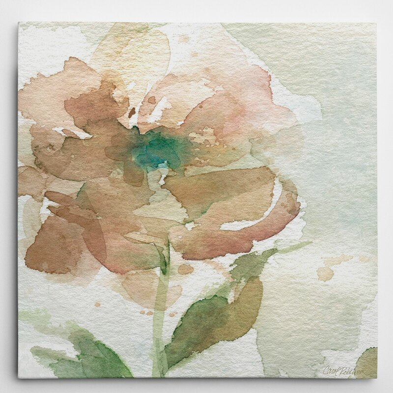 Serene Floral Oil Painting for Brightening Your Home Decor