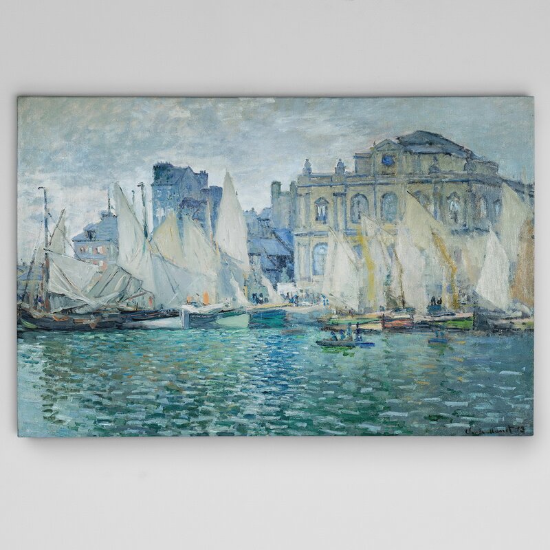 Claude Monet's The Museum at Le Havre - Beautiful Coastal Oil Painting