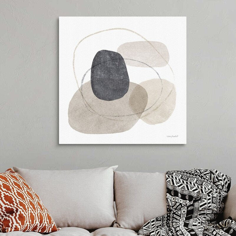 Modern Abstract Oil Painting with Neutral Tones