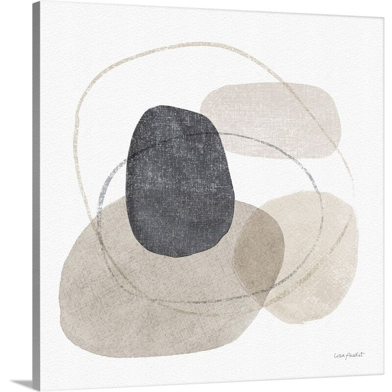 Modern Abstract Oil Painting with Neutral Tones