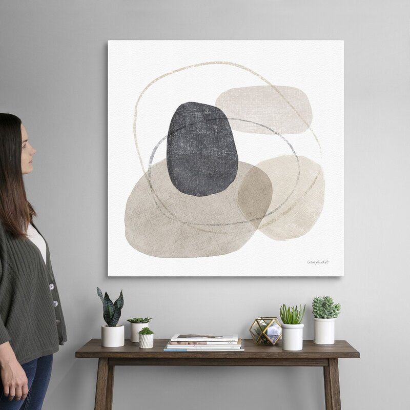 Modern Abstract Oil Painting with Neutral Tones