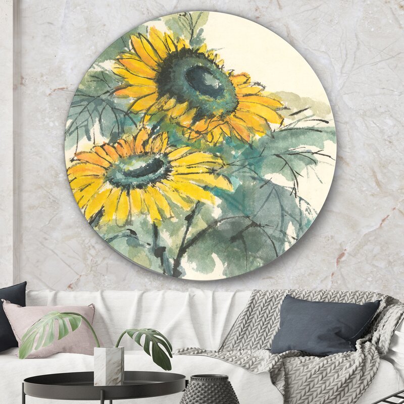 Vibrant Sunflower Oil Painting Wall Art for Home Decor and Gift Ideas