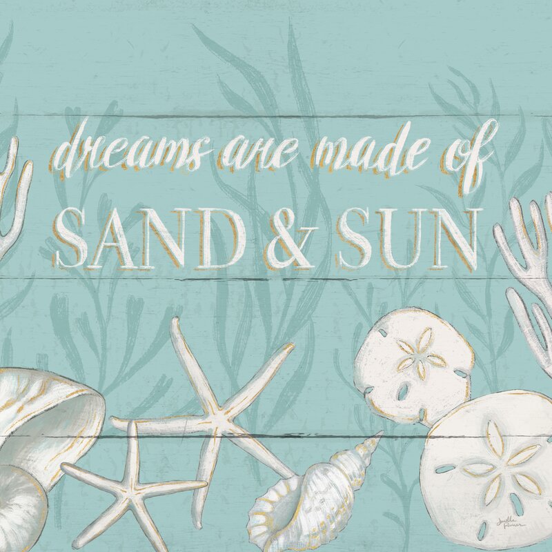 Coastal Dreams: Sand and Sun Inspirational Art Print