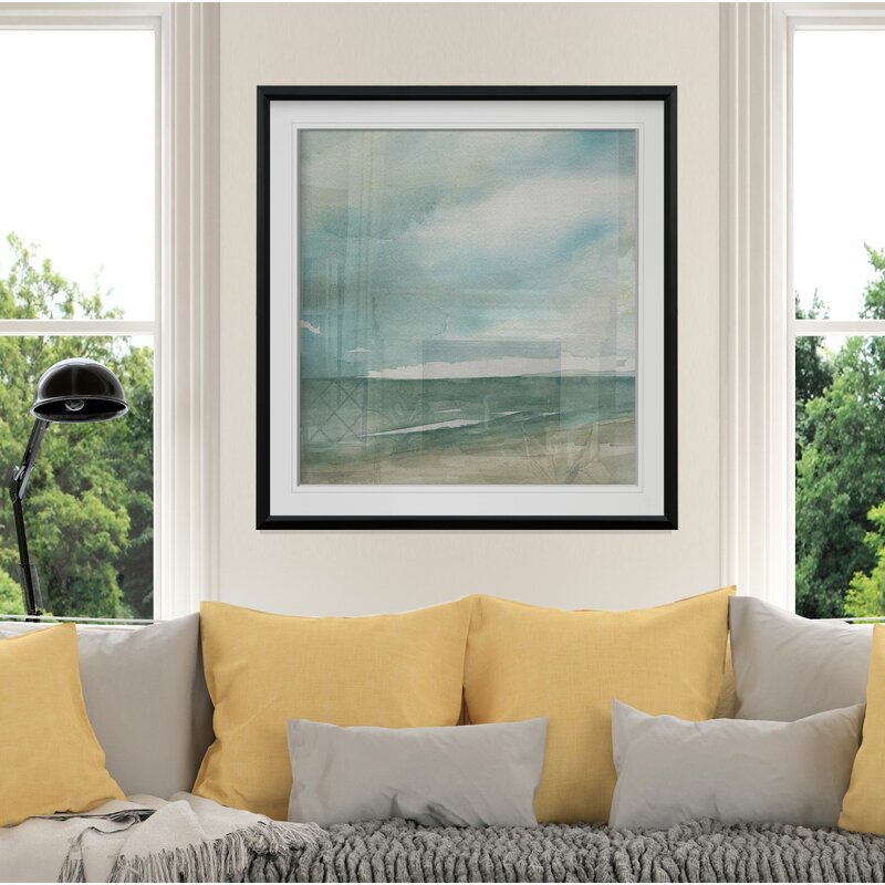 Serene Ocean Waves: Calming Coastal Landscape Oil Painting for Home Decor