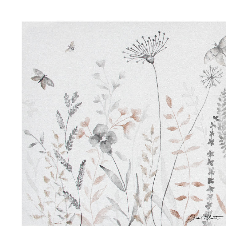 Delicate Wildflower Landscape Art Print