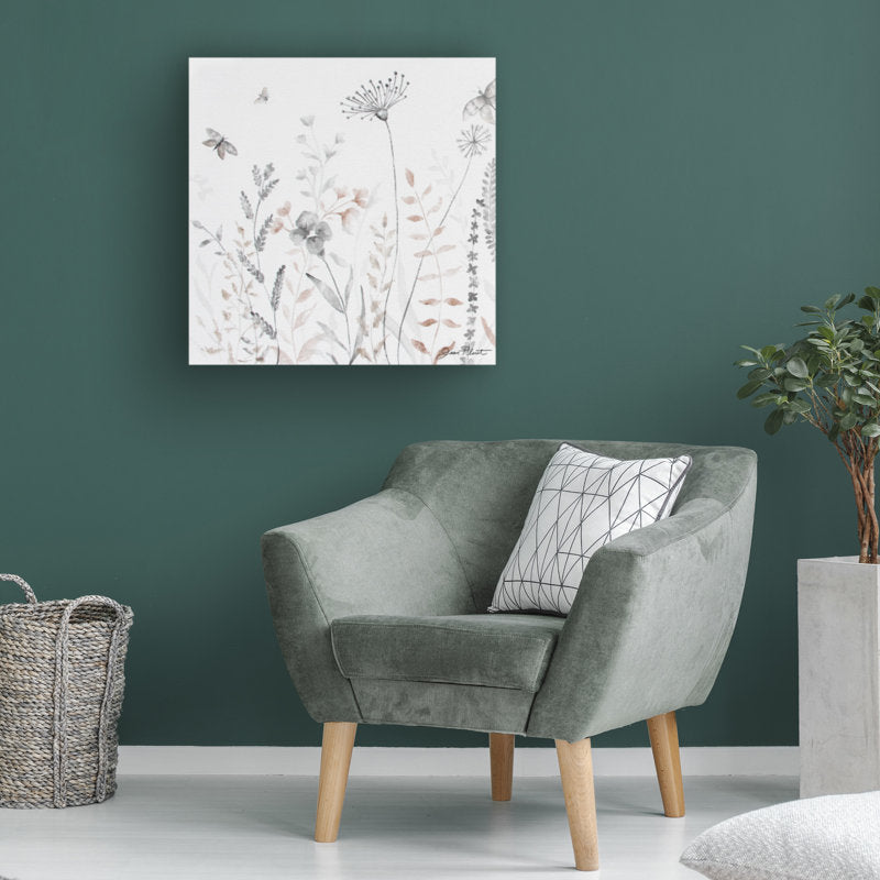Delicate Wildflower Landscape Art Print