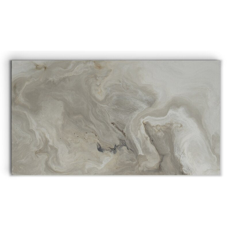 Serene Abstract Oil Painting in Soft Earth Tones for Elegant Home Decor