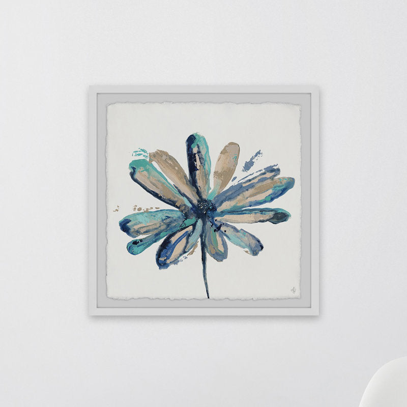 Vibrant Wild Daisy Floral Oil Painting for Modern Home Decor