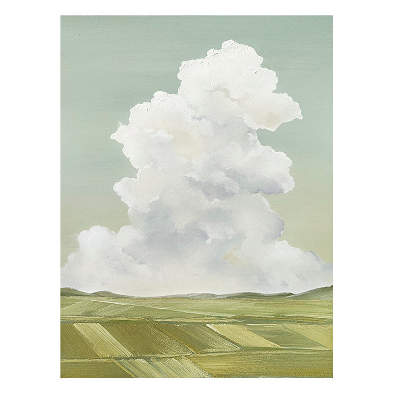 Meadow Cloud Field Farmhouse Walk Hike Oil Painting 230PW