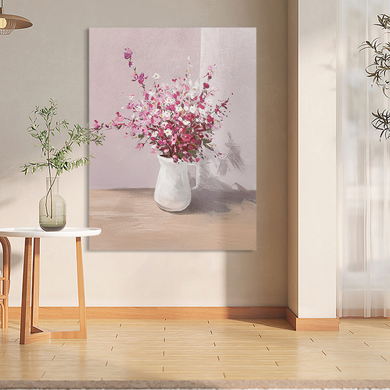 Still Life Small Flowers Vase Tabletop Oil Painting 246PW