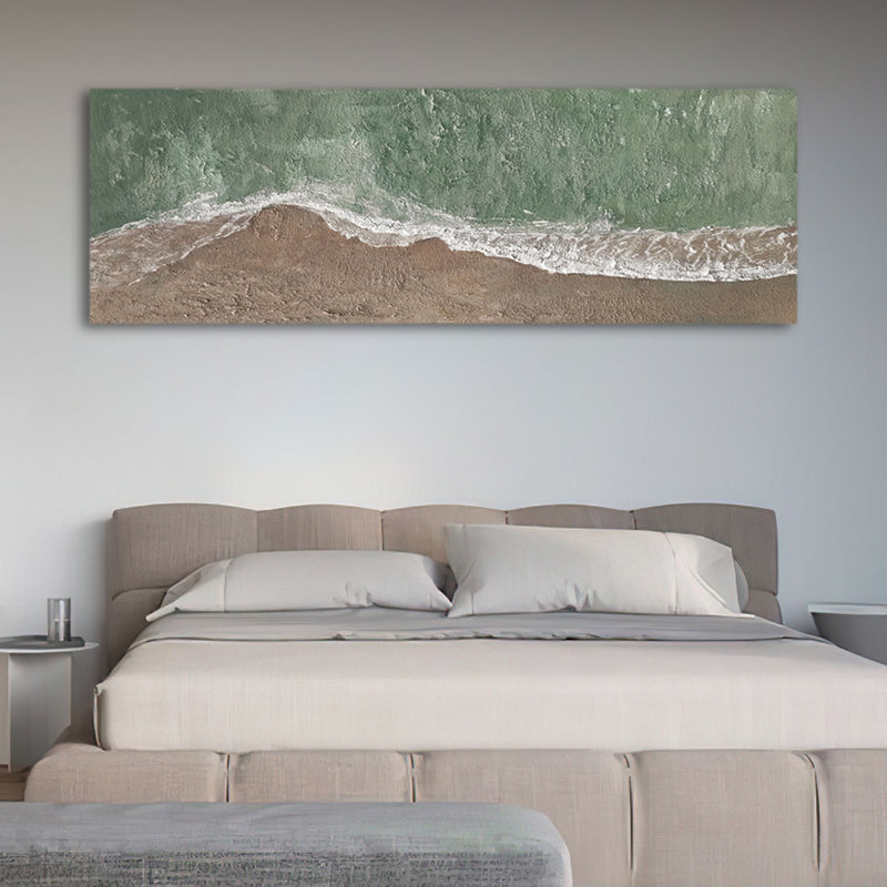 Aerial Coast Waves Landscape Beach Oil Painting 260CW