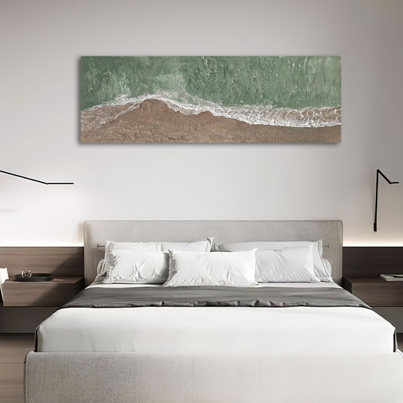 Aerial Coast Waves Landscape Beach Oil Painting 260CW