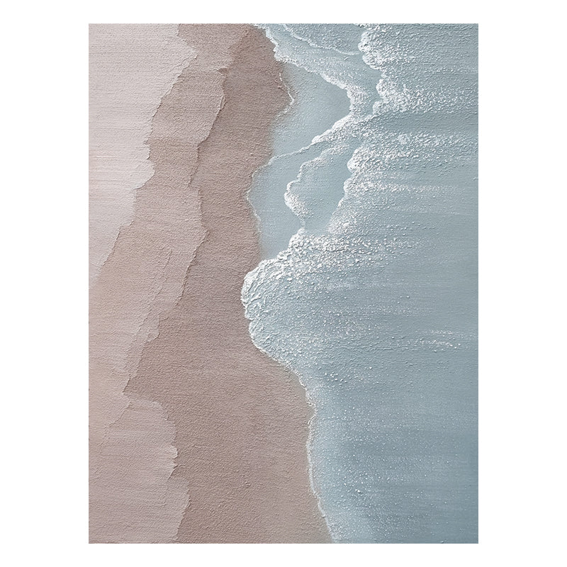 Aerial Coast Waves Water Layer Oil Painting 267PW