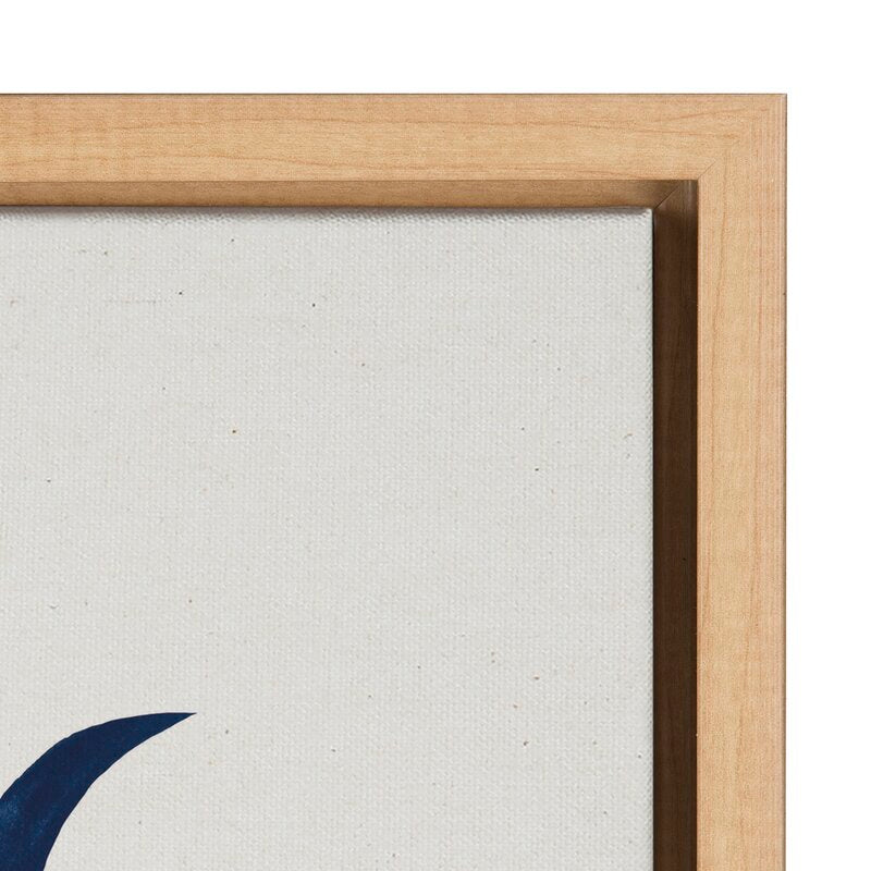 Moon Phases Canvas Art - Elegant Floater Frame Print for Modern Home Decor