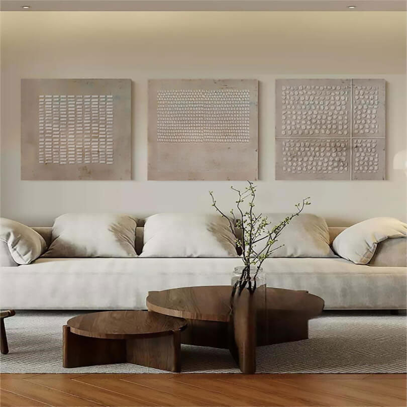 Abstract Serenity: Contemporary Oil Painting for Tranquil Home Decor