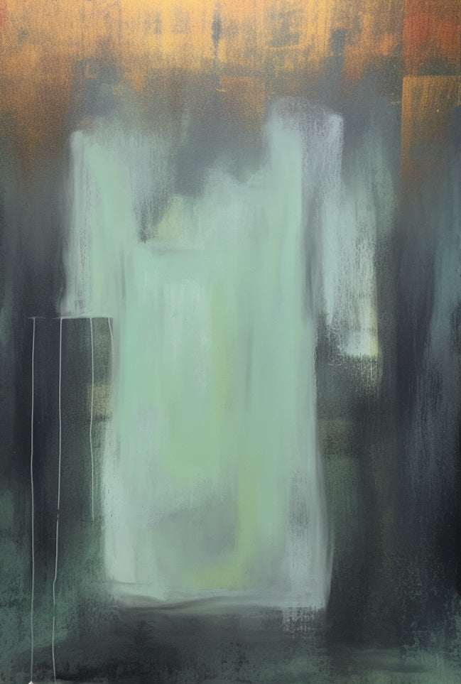 Elegant Abstract Oil Painting Triptych for Modern Home Decor