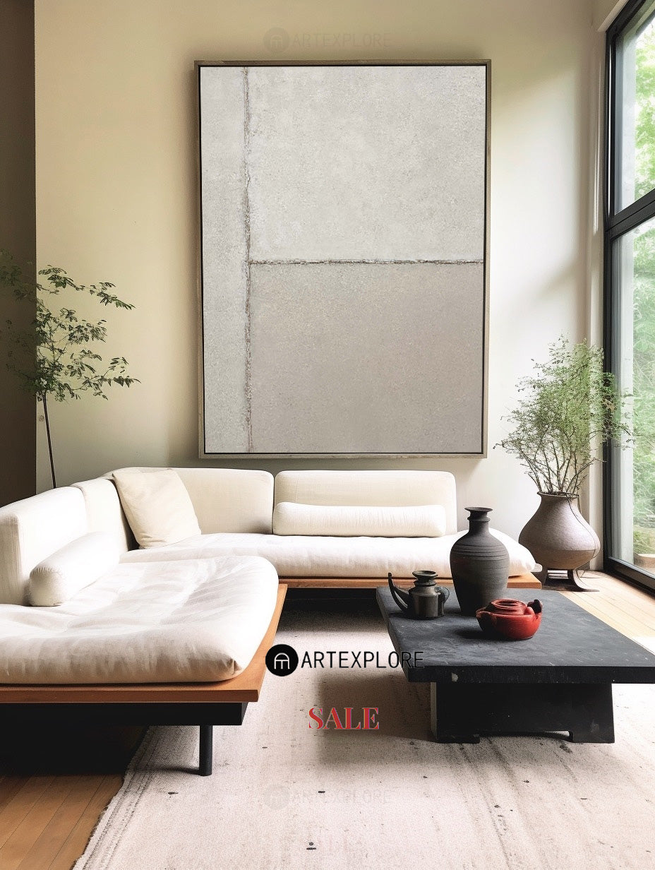 Contemporary Minimalist Oil Painting for Modern Home Décor and Art Enthusiasts