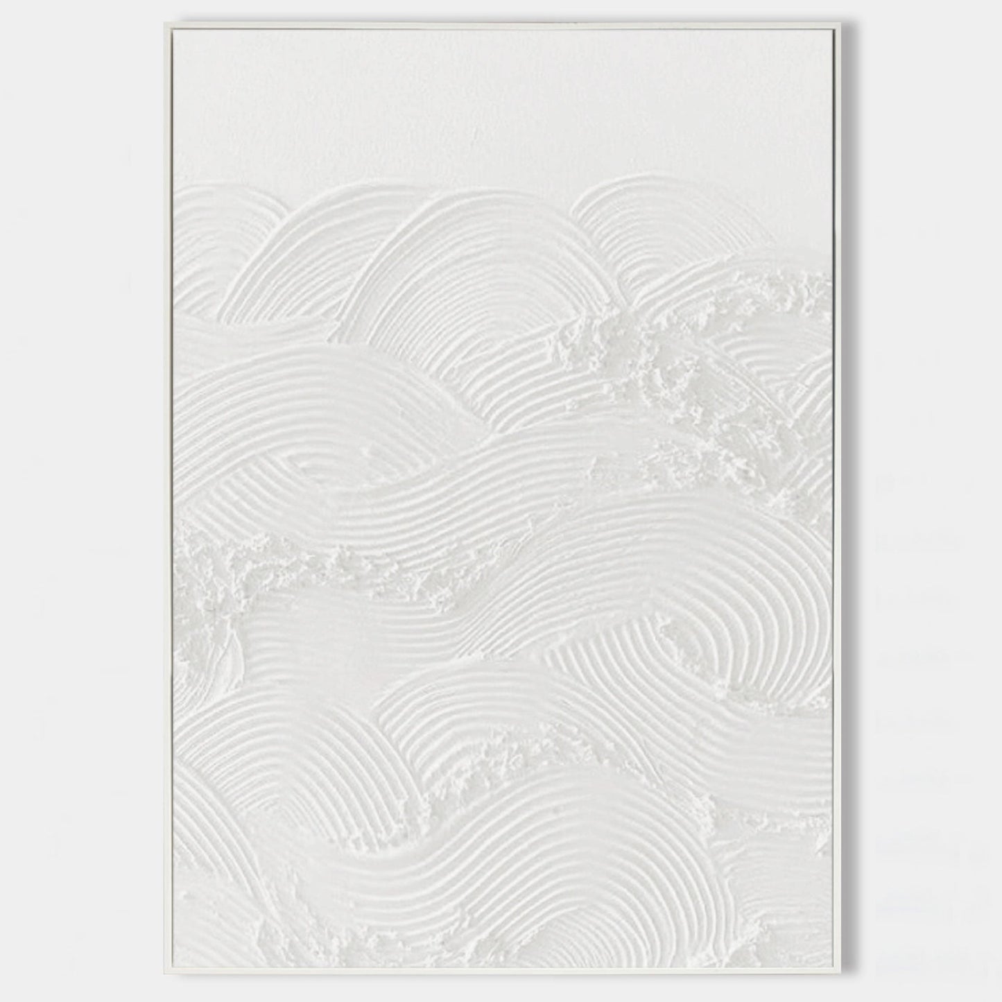 Elegant Plaster Art Texture Wall Décor - Modern Minimalist Oil Painting
