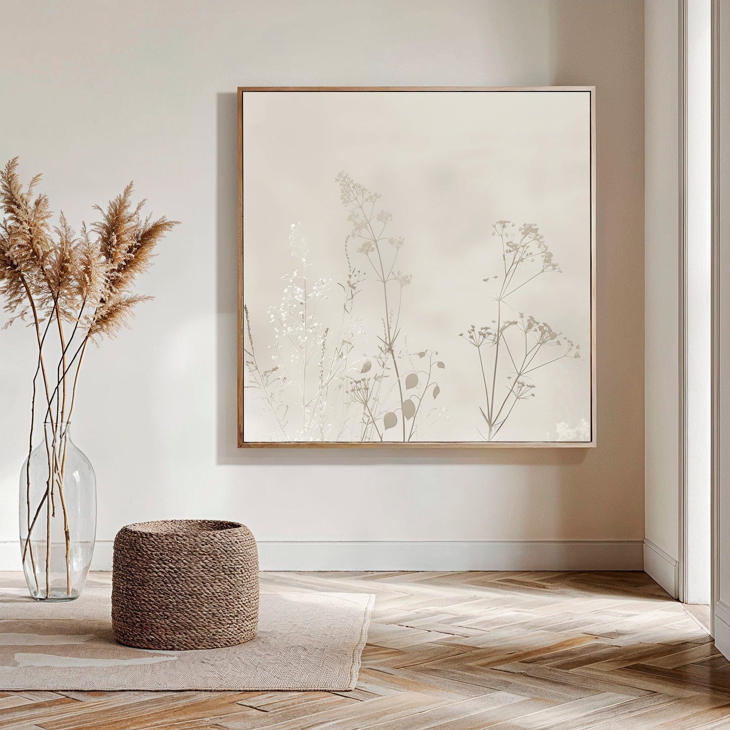 Elegant Floral Abstract Oil Painting for Modern Home Decor