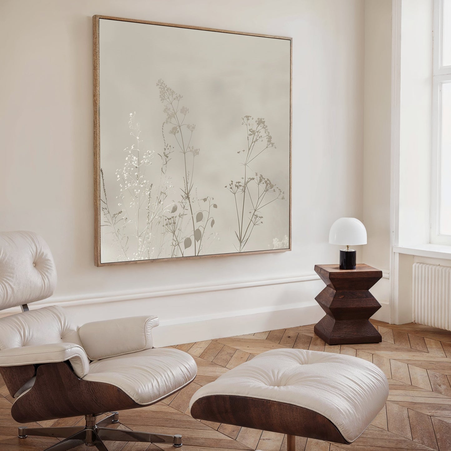 Elegant Floral Abstract Oil Painting for Modern Home Decor