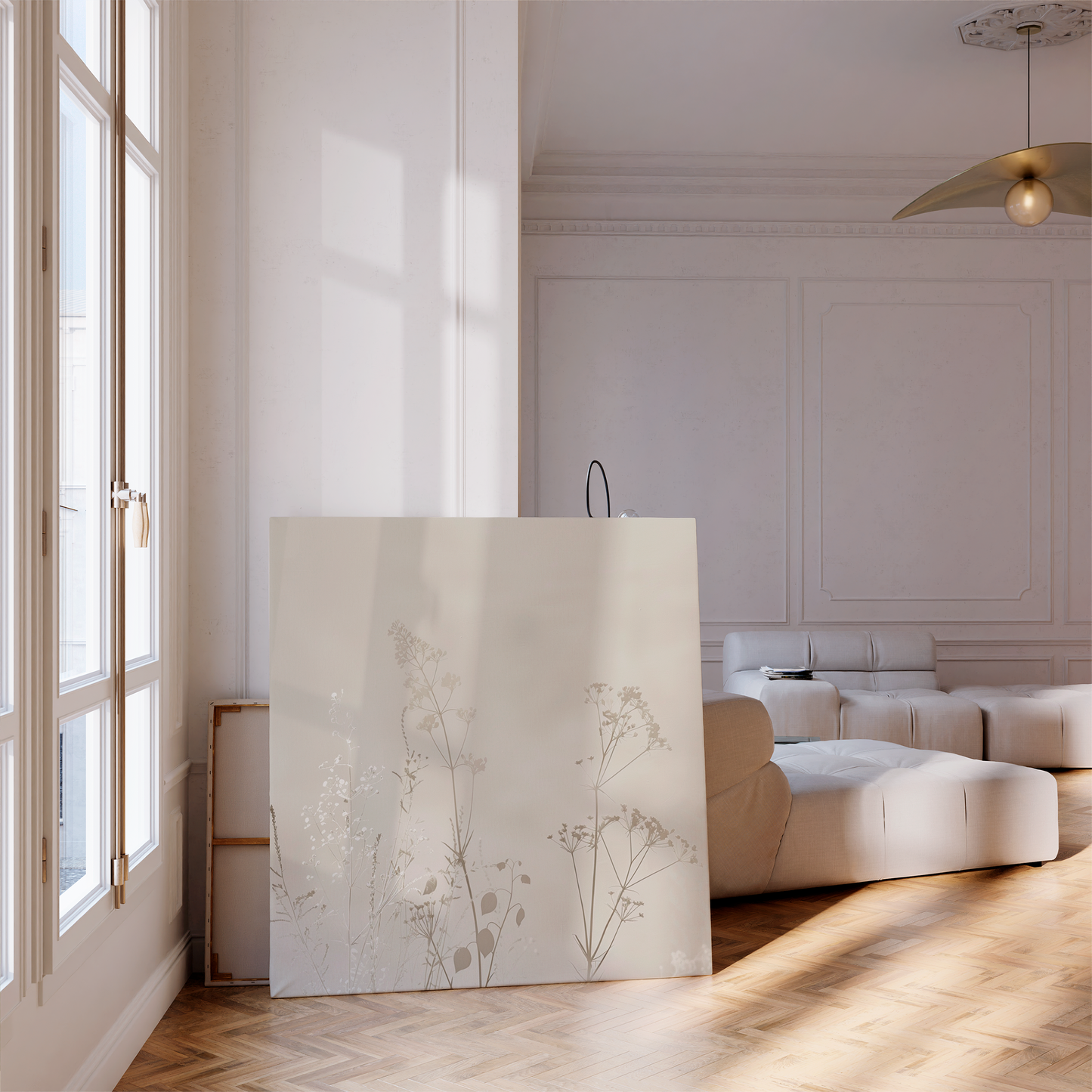 Elegant Floral Abstract Oil Painting for Modern Home Decor