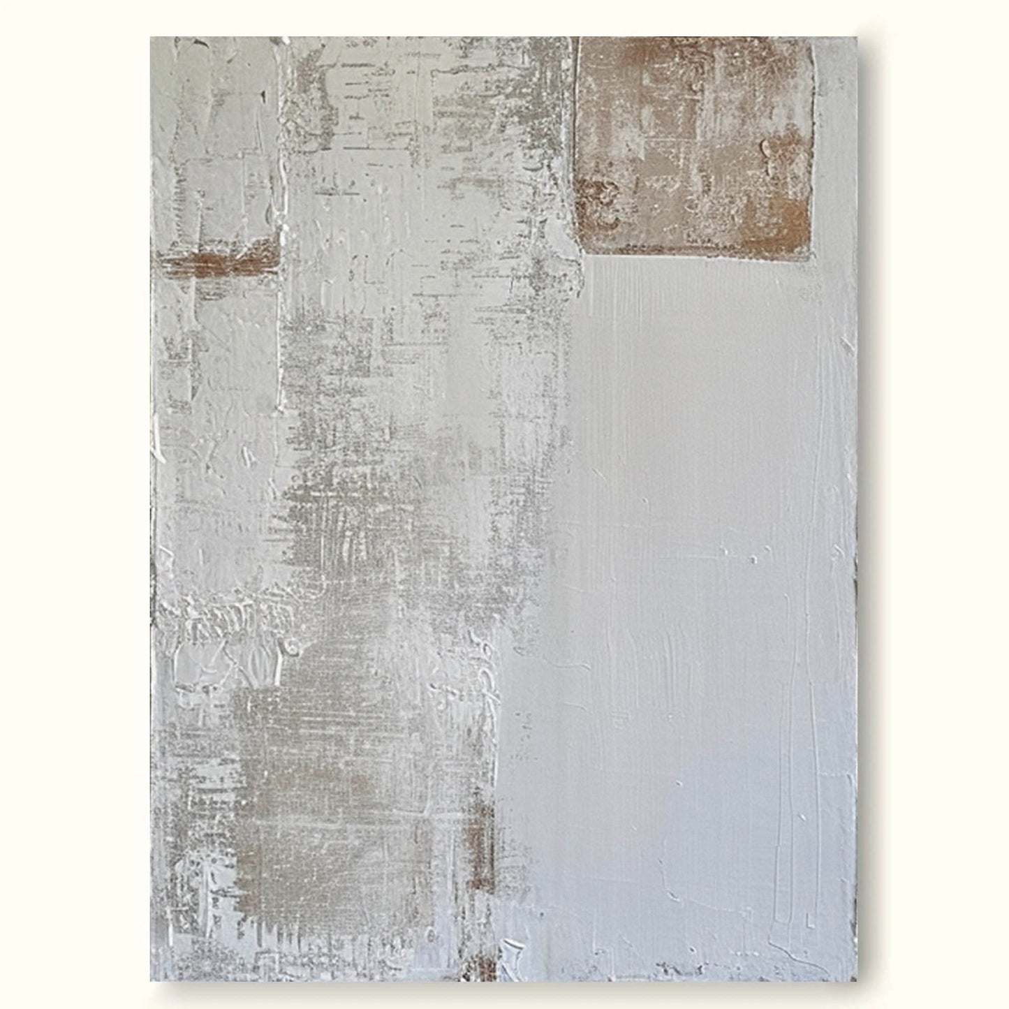 Elegant Minimalist Abstract Oil Painting for Modern Home Décor