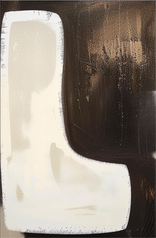 Contemporary Minimalist Abstract Oil Painting 2-Piece Set for Modern Home Decor