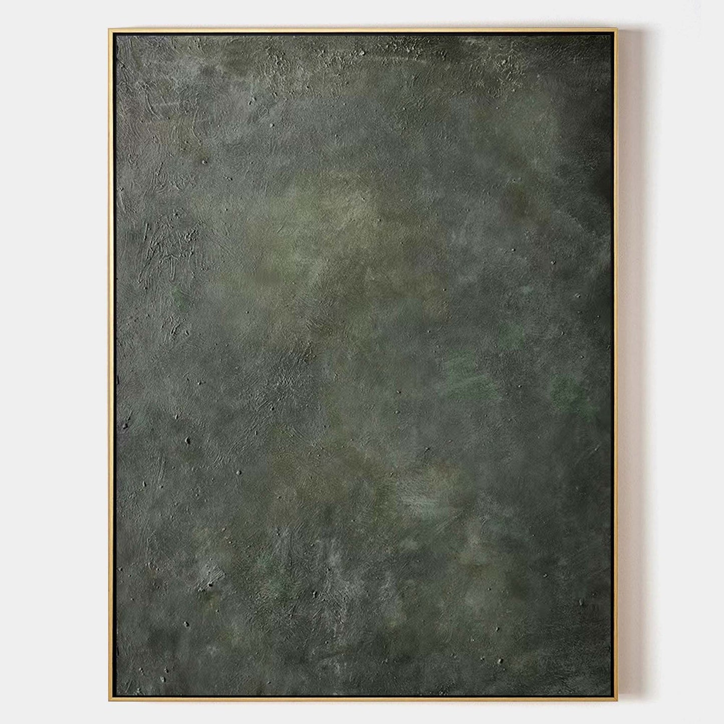 Contemporary Green Abstract Oil Painting for Modern Home Decor