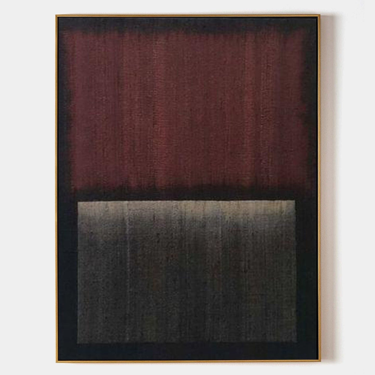 Contemporary Abstract Oil Painting with Rich Textures and Deep Hues