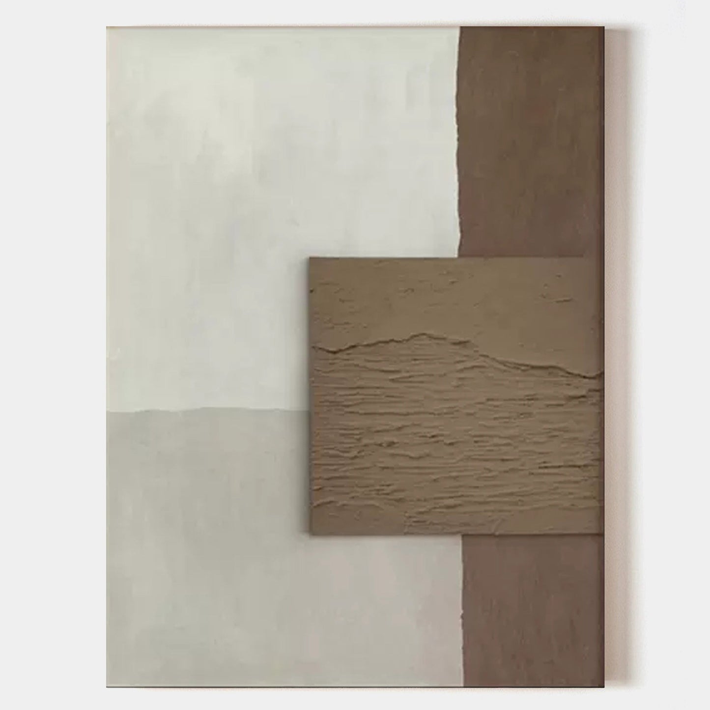Minimalist Wabi-Sabi Oil Painting for Tranquil Home Decor and Wall Aesthetics