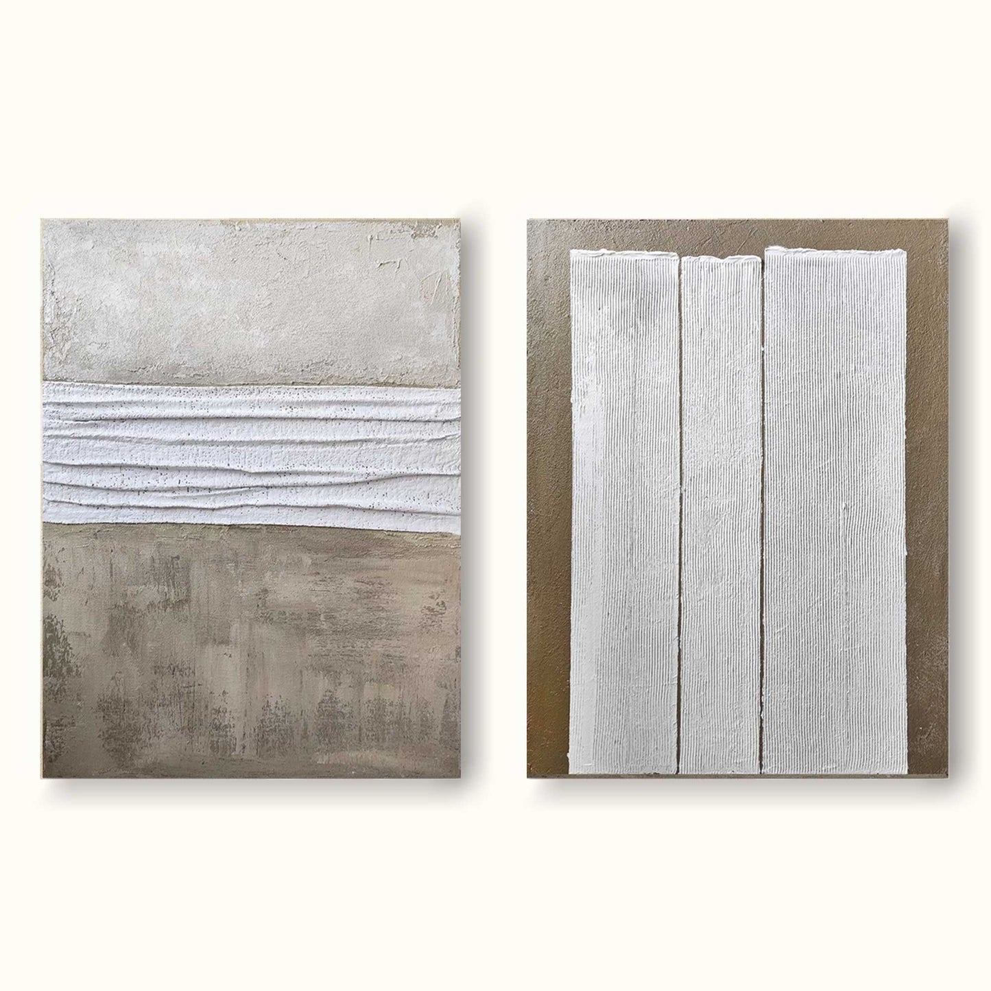 Elegant Minimalist Abstract Oil Painting for Modern Home Decor