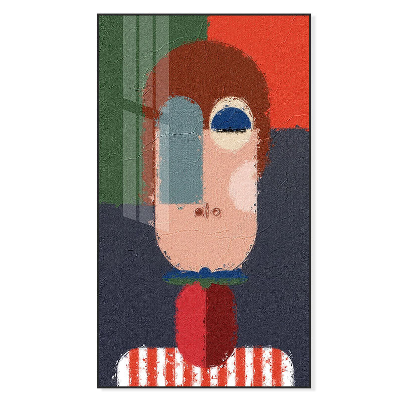 Colorful Abstract Portrait - Unique Oil Painting for Modern Home Décor