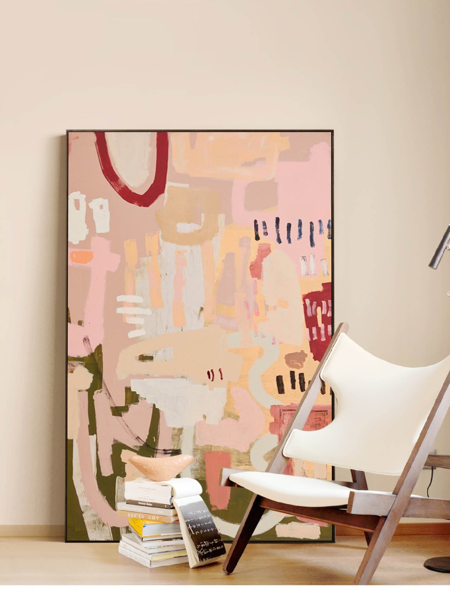 Colorful Abstract Oil Painting for Modern Home Décor