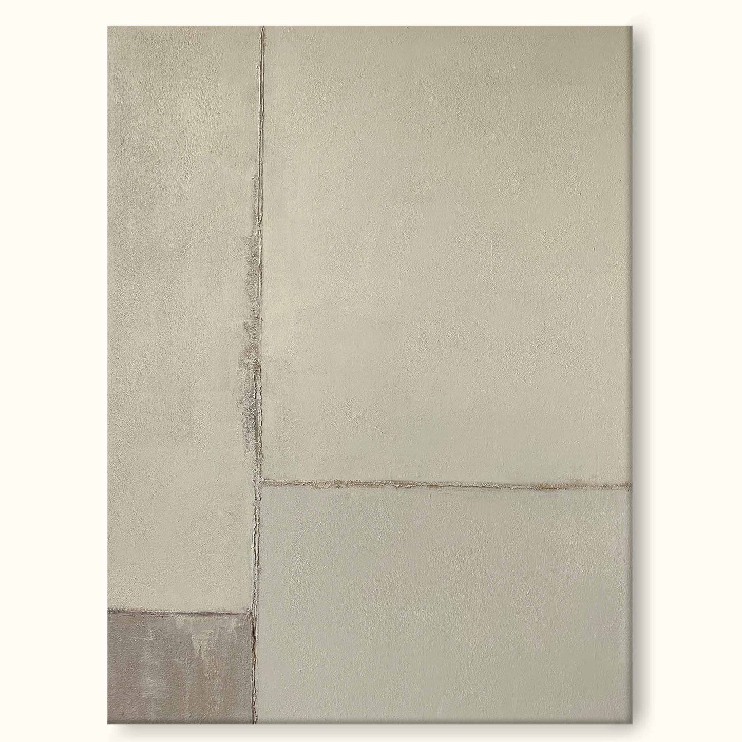 Contemporary Minimalist Geometric Oil Painting for Modern Home Decor
