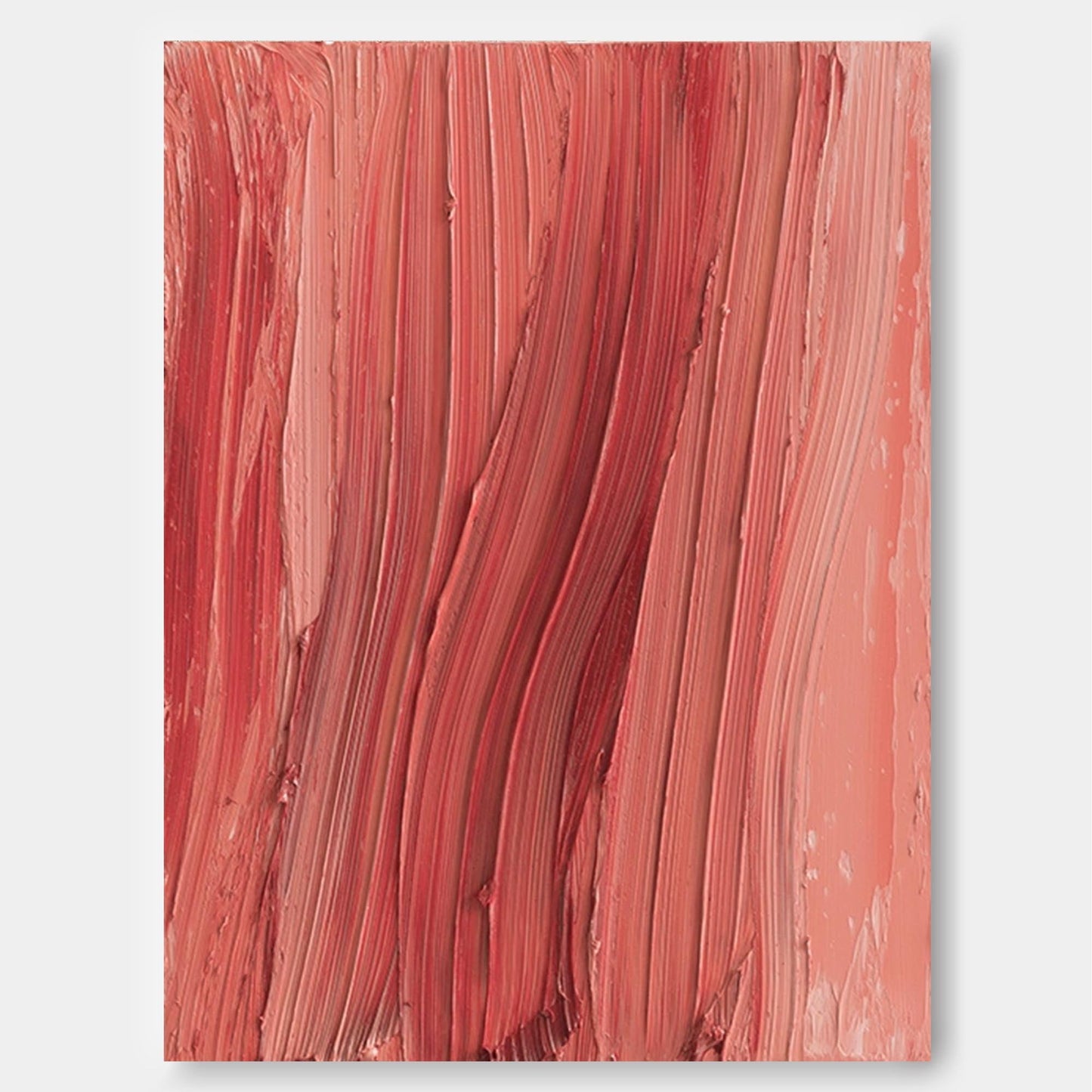 Contemporary Abstract Oil Painting in Warm Earthy Tones for Modern Decor