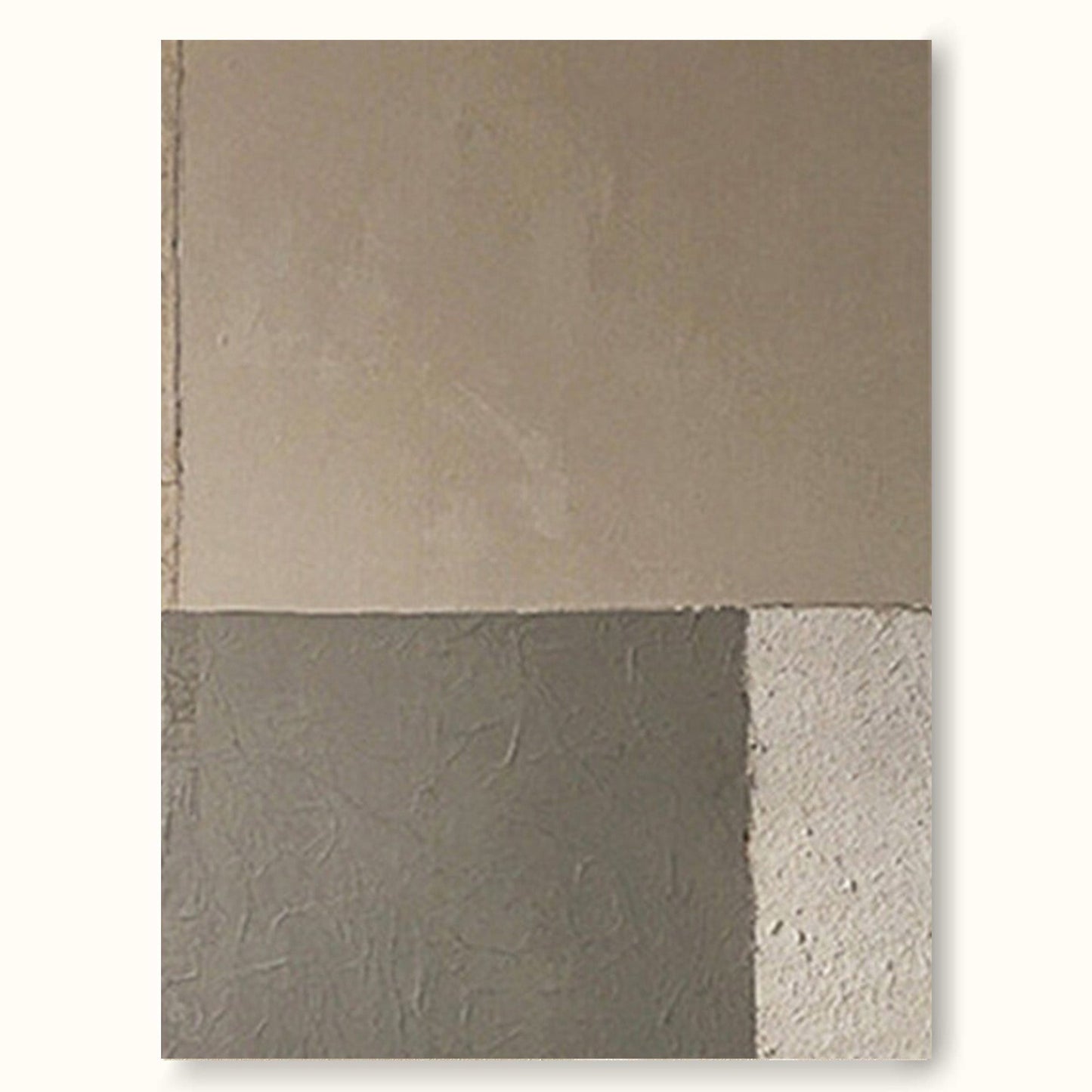 Contemporary Minimalist Geometric Oil Painting for Modern Home Decor