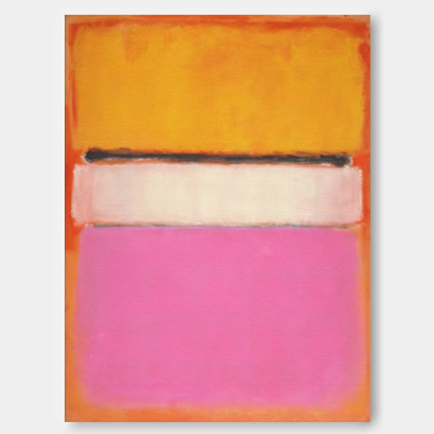 Vibrant Minimalist Oil Painting in Bold Colors for Modern Home Decor